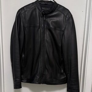 Merona Men's Black Leather Jacket